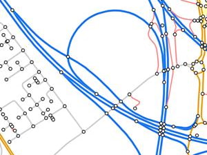 OBSOLETE - OS MasterMap Integrated Transport Network ITN - Road Network - sample image